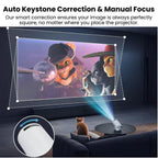 Portable Smart Projector with Built-in Apps YouTube, Netflix, Prime.