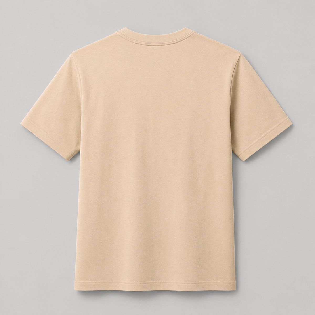 Sand Beige Plain T-Shirt