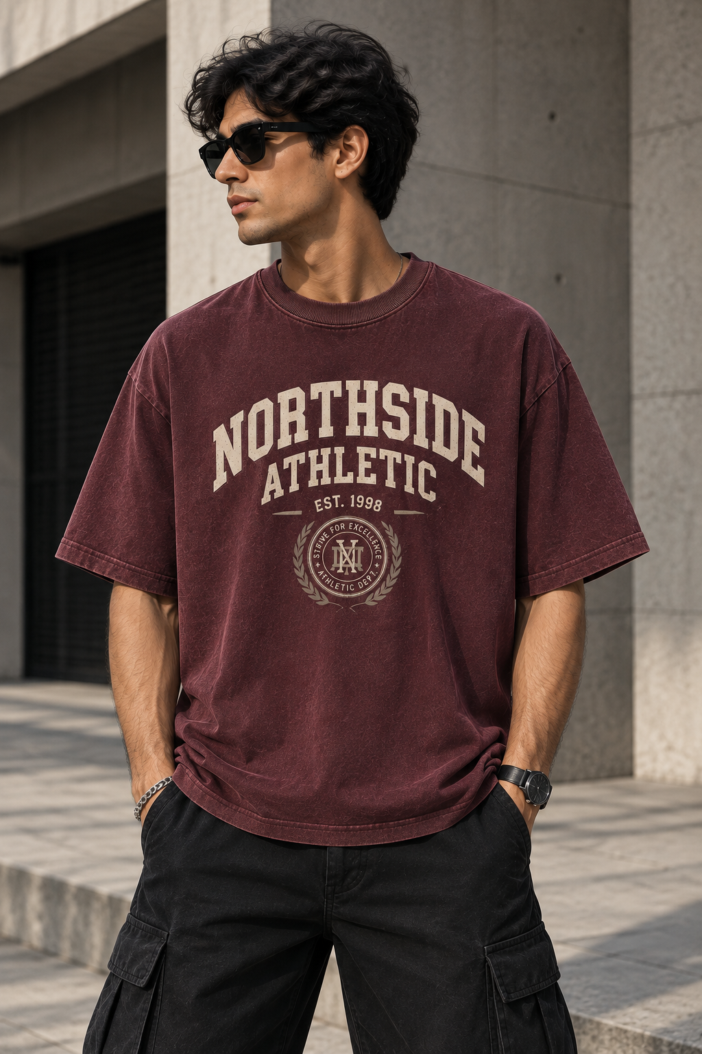 Northside Athletic Vintage Oversized T-Shirt
