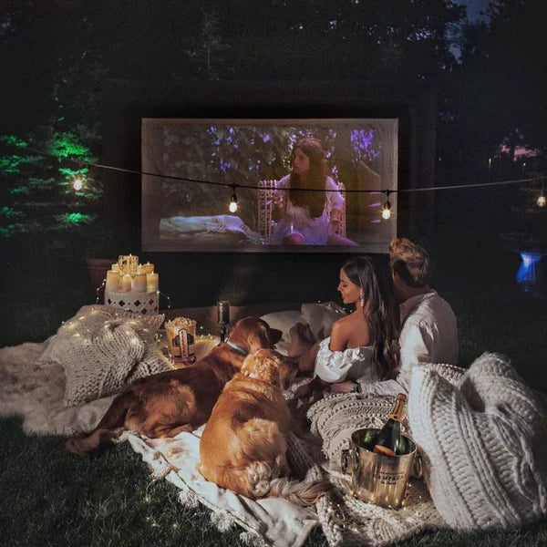 Portable Smart Projector with Built-in Apps YouTube, Netflix, Prime.