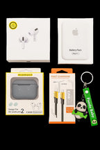 5-in-1 Ultimate Tech Combo Pack – Air Pro 2, 4-in-1 Fast Charging Cable, MagSafe Power Bank, Protective Silicone Case for Air, and Stylish Keychain